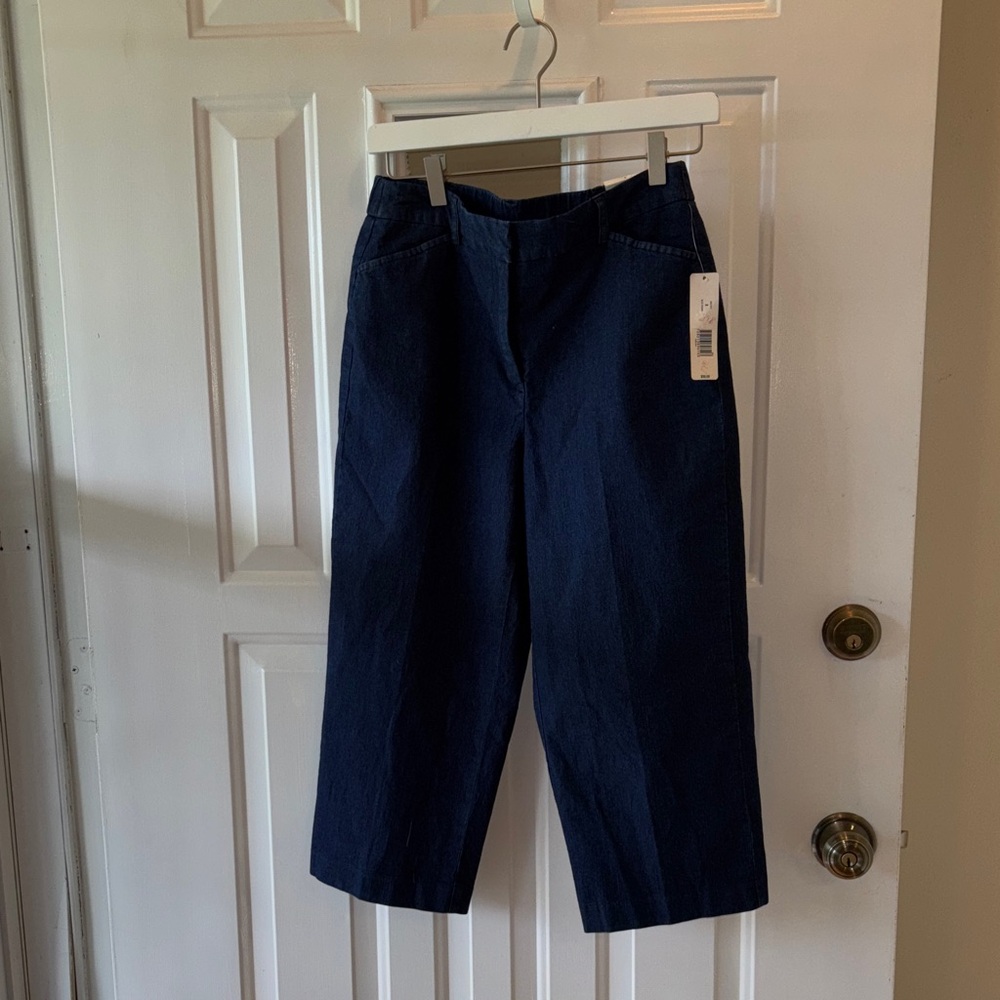NEW W TAGS  SZ 8 Kim Rogers Navy Blue Pants - Picture 2 of 7